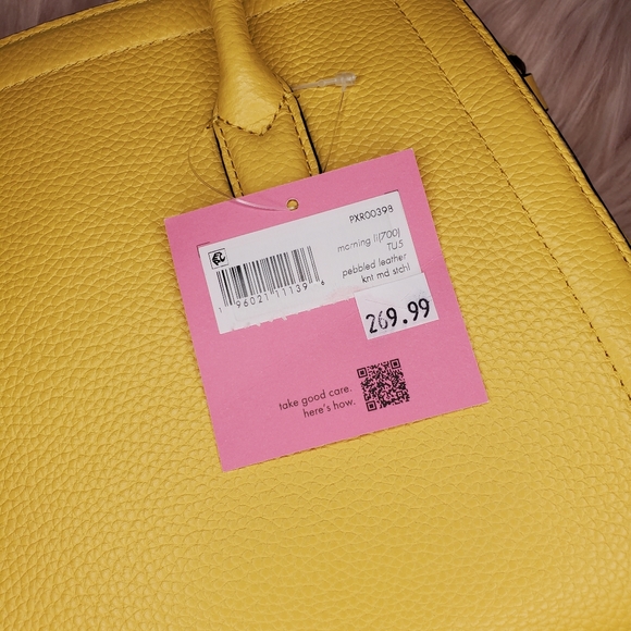 kate spade Bags Nwt Knott Pebbled Leather Morning Yellow Crossbody